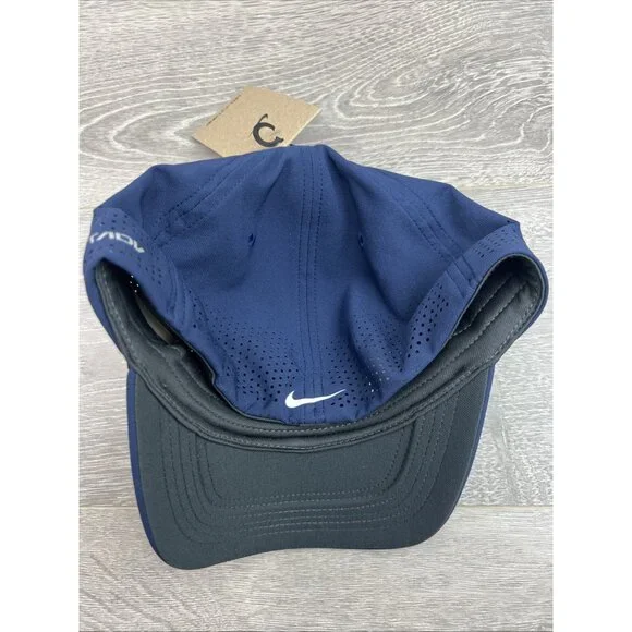 Nike Dri-FIT ADV Rise Structured Swoosh Blue Hat Cap Size L/XL NEW - Picture 9 of 13